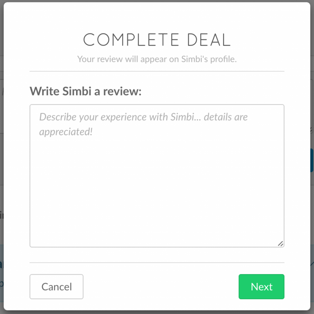 Simbi's new and improved Reviews system