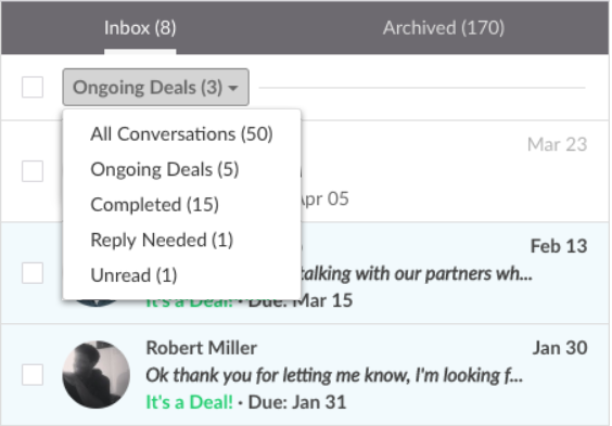 inbox simbi new filters