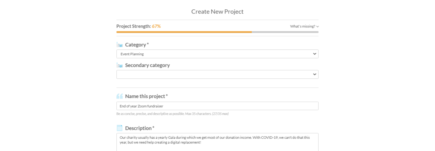 New for Simbi Supporters and Organizations: Projects!